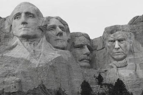 Trump takes over Lincoln’s spot not only in the polls, but also on Mt. Rushmore.