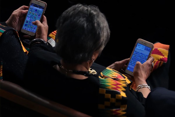 A Democratic congresswoman playing Kitty Snatch on the right, and her staff playing Big Barn World on the left