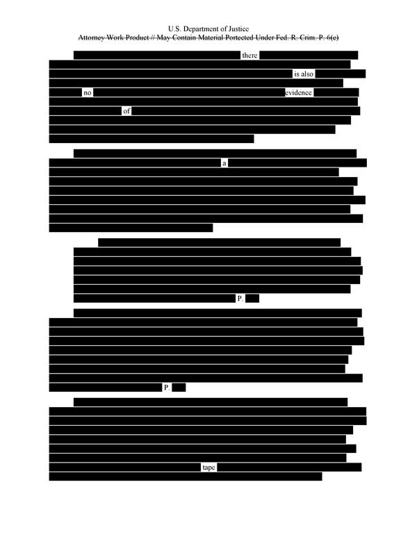 Page two of the redacted report leaked by an anonymous source to the Meow York Times